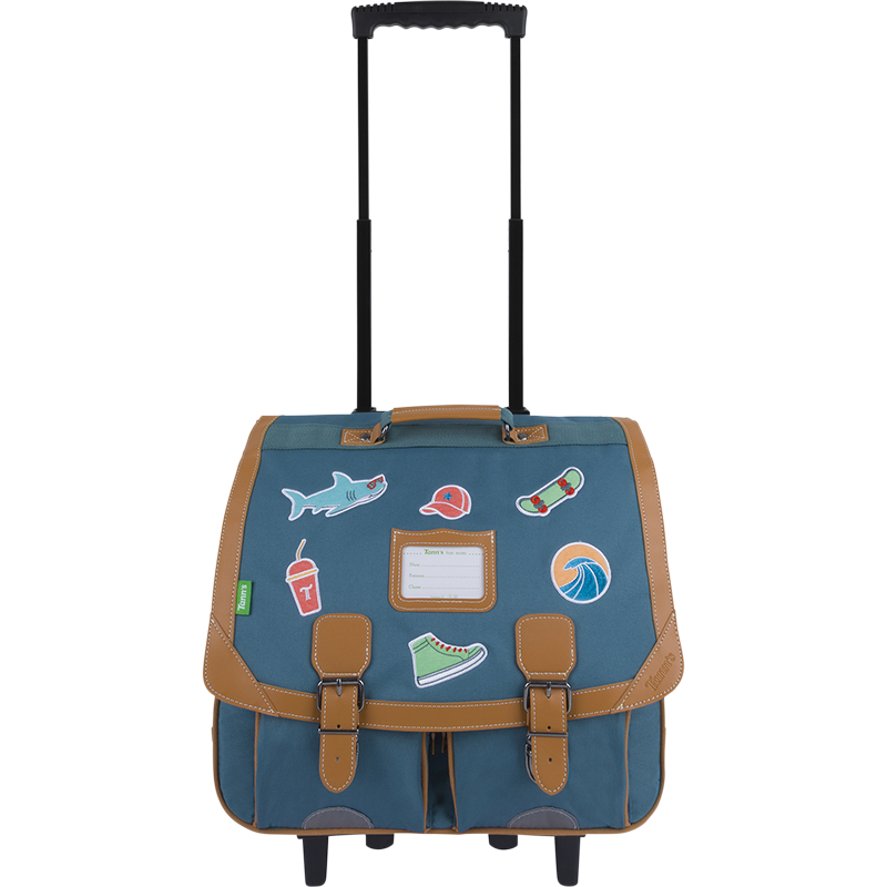 Cartable trolley Stan vert Tann’s - 41 cm