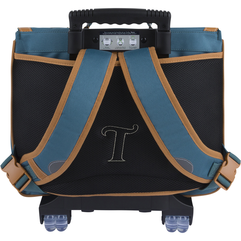 Cartable trolley Stan vert Tann’s - 41 cm