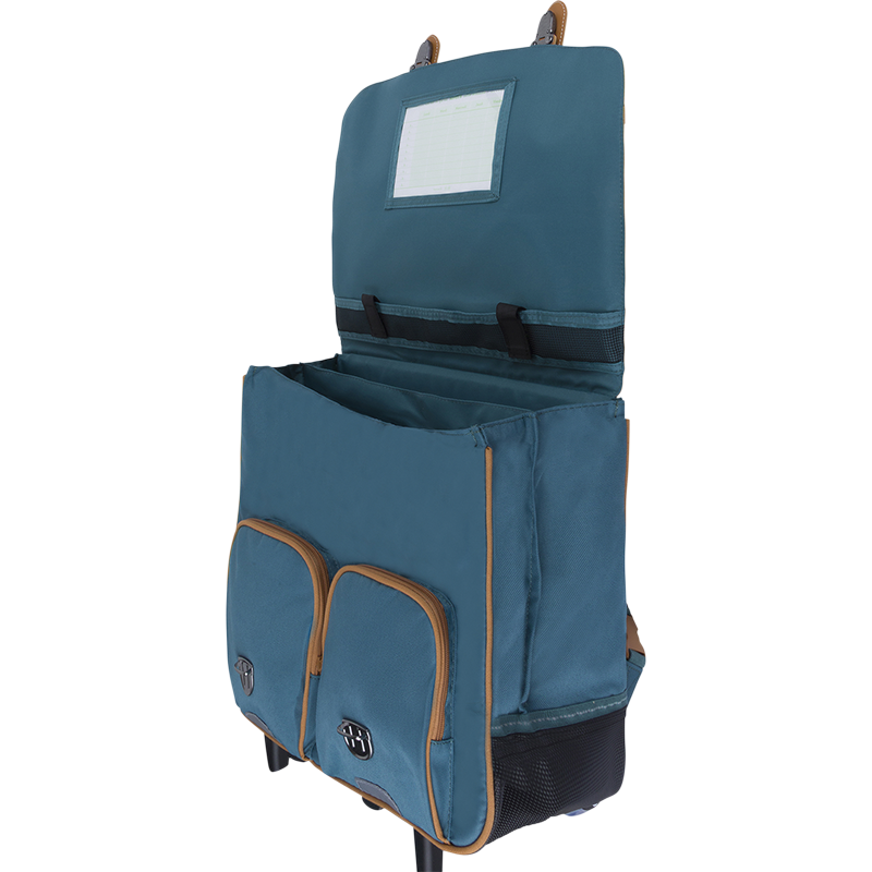 Cartable trolley Stan vert Tann’s - 41 cm