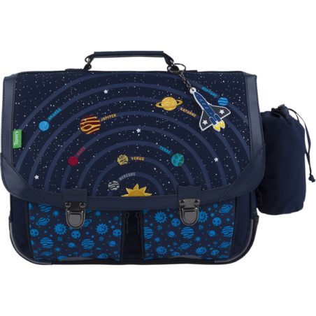 Cartable Gabriel bleu Tann’s - 38 cm