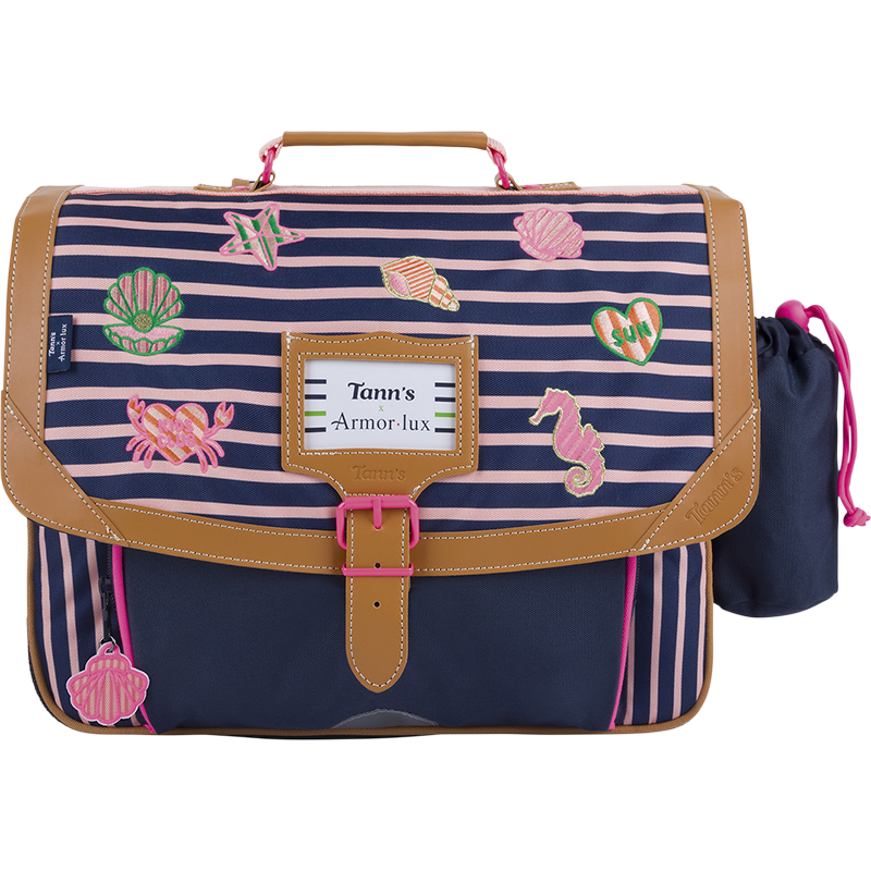 Cartable Océane bleu Tann's x Armor Lux Tann’s - 38 cm