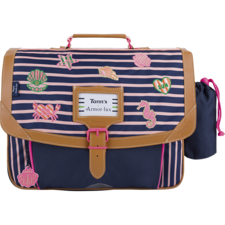 Cartable Océane bleu Tann's x Armor Lux Tann’s - 38 cm