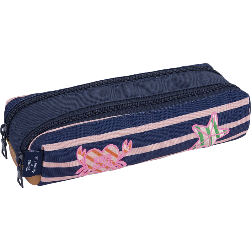 Trousse Océane bleue Tann's x Armor Lux Tann’s - 21.5 cm