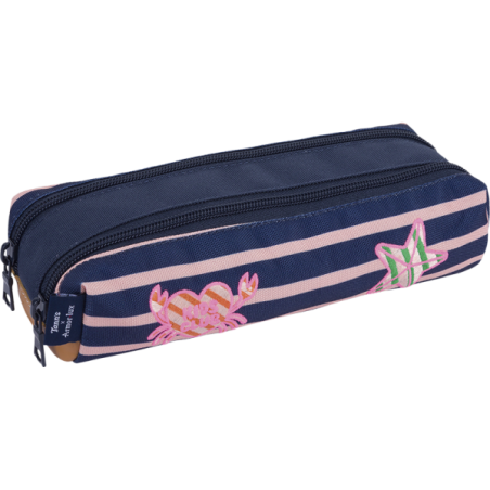 Trousse Océane bleue Tann's x Armor Lux Tann’s - 21.5 cm