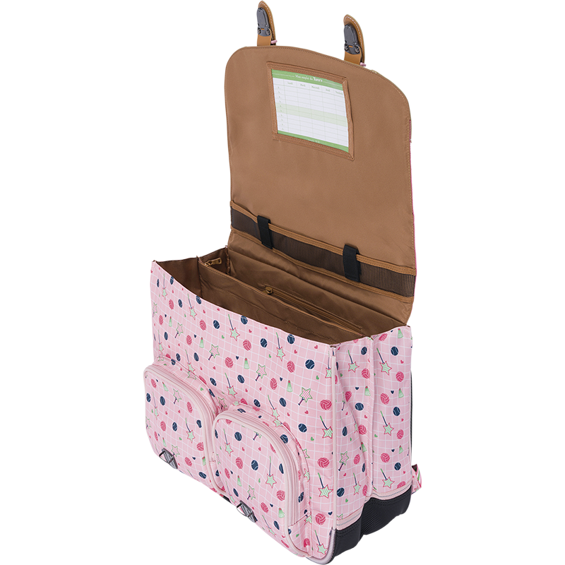 Cartable Caroline bicolore Tann’s - 41 cm
