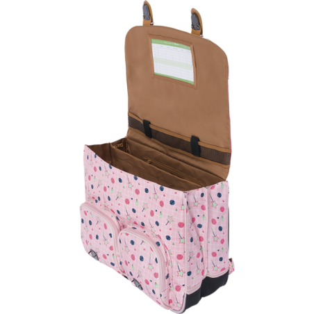 Cartable Caroline bicolore Tann’s - 41 cm