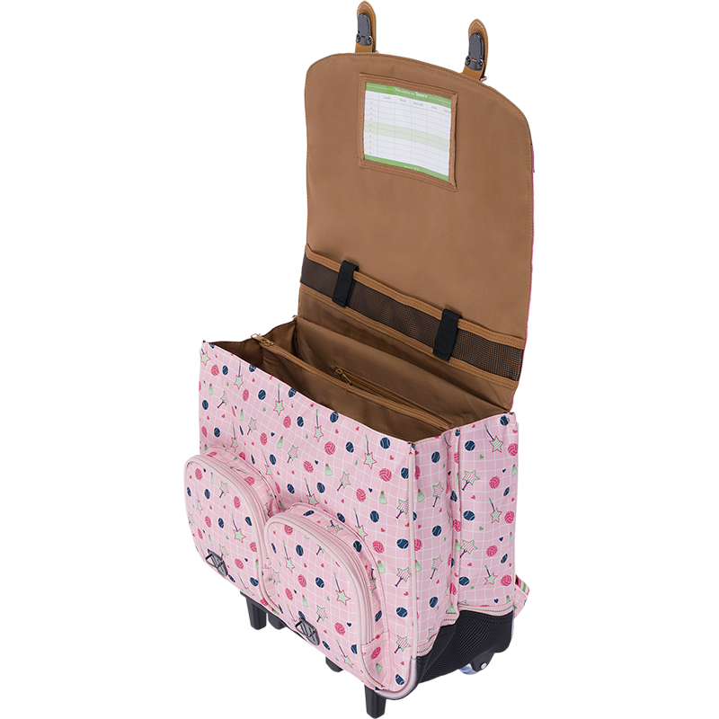 Cartable trolley Caroline bicolore Tann’s - 41 cm