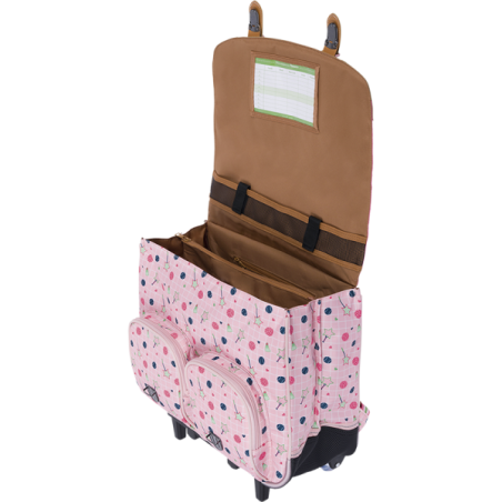 Cartable trolley Caroline bicolore Tann’s - 41 cm