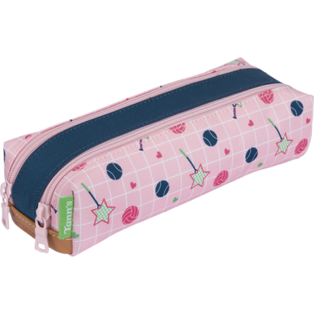 Trousse Caroline bicolore Tann’s - 21.5 cm