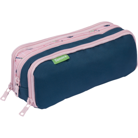 Trousse Caroline bicolore Tann’s - 22 cm