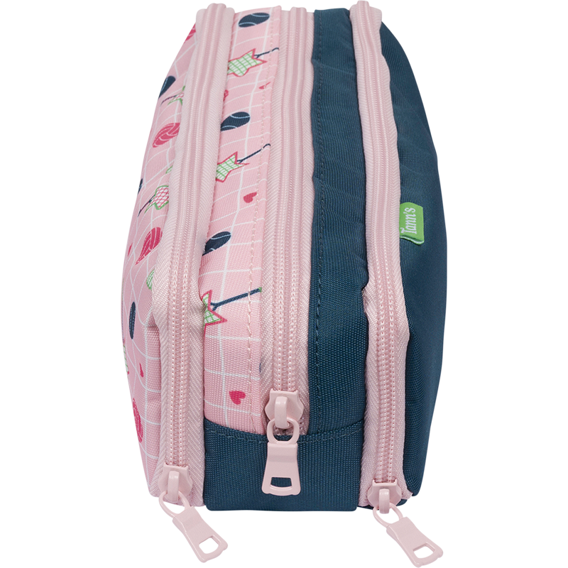 Trousse Caroline bicolore Tann’s - 22 cm