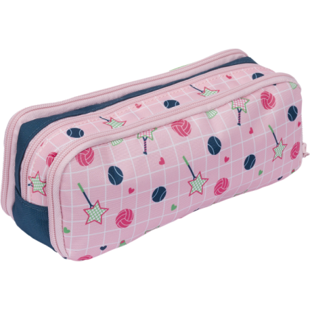Trousse Caroline bicolore Tann’s - 22 cm