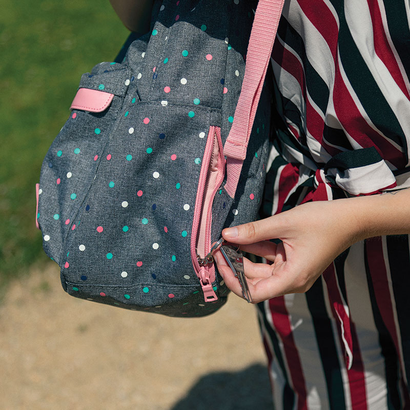Sac à dos Maïna violet Tann’s - 31 cm