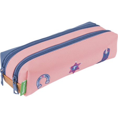 Trousse Jane bicolore Tann’s - 21.5 cm