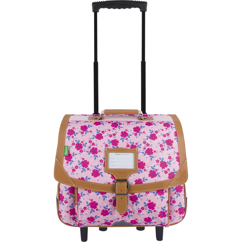 Cartable trolley Aurore rose Tann’s - 38 cm
