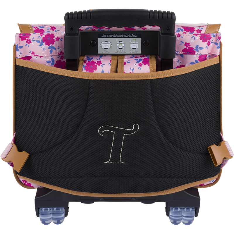 Cartable trolley Aurore rose Tann’s - 38 cm