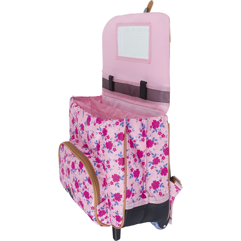 Cartable trolley Aurore rose Tann’s - 38 cm