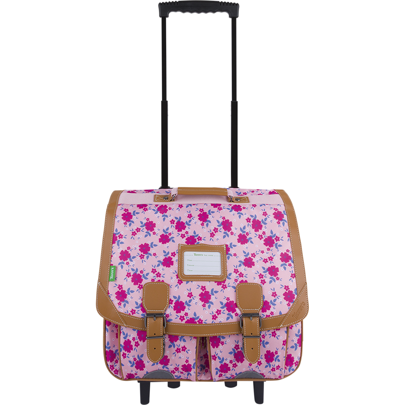 Cartable trolley Aurore rose Tann’s - 41 cm