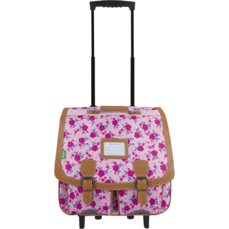 Cartable trolley Aurore rose Tann’s - 41 cm