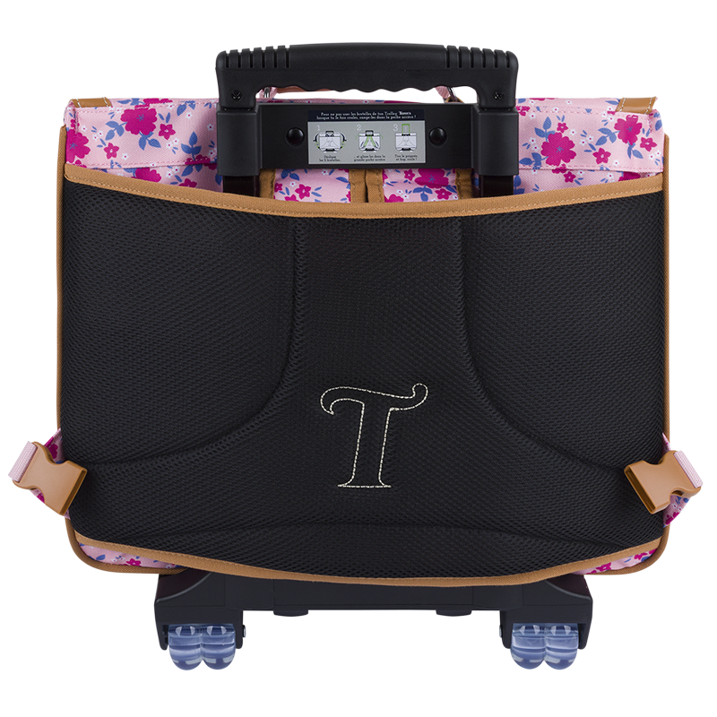 Cartable trolley Aurore rose Tann’s - 41 cm