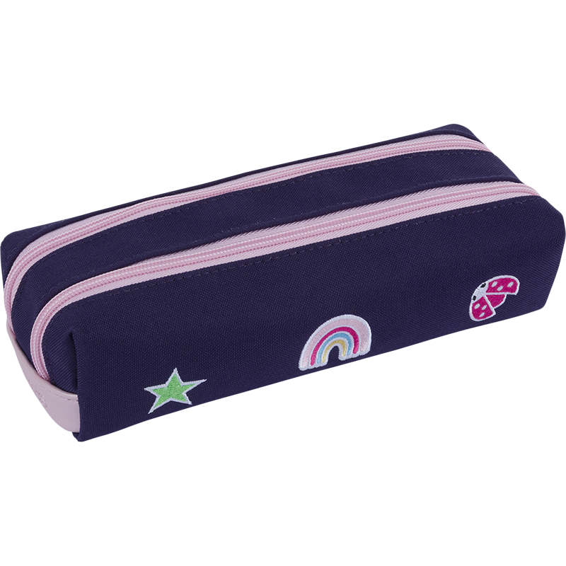 Trousse Joy violette Tann’s - 21.5 cm
