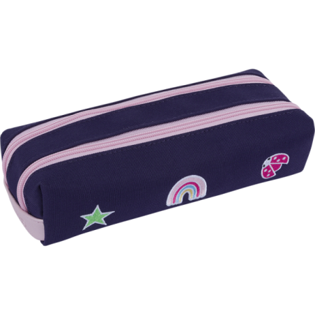 Trousse Joy violette Tann’s - 21.5 cm