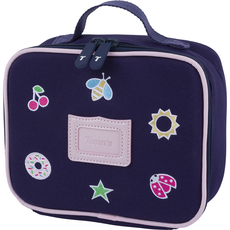 Boîte à goûter Joy violette Tann’s - 20 cm