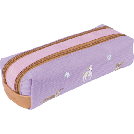 Trousse Mila bicolore Tann’s - 21.5 cm