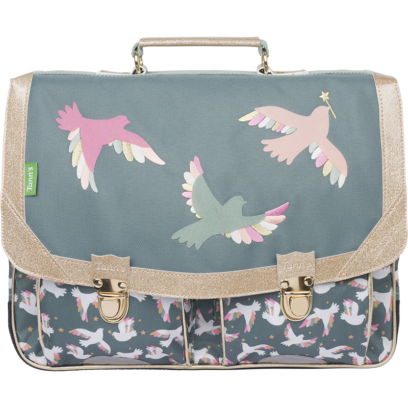 Cartable Noémie vert Tann’s - 35 cm