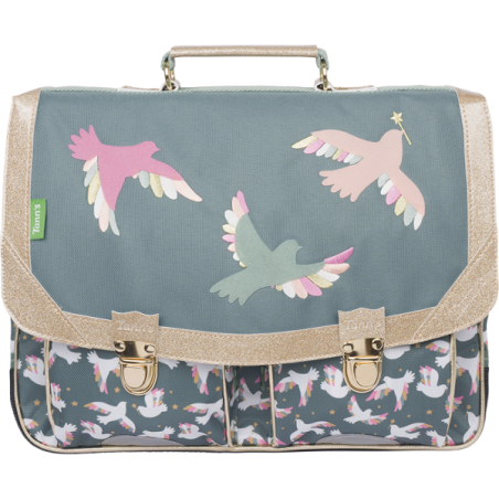 Cartable Noémie vert Tann’s - 35 cm