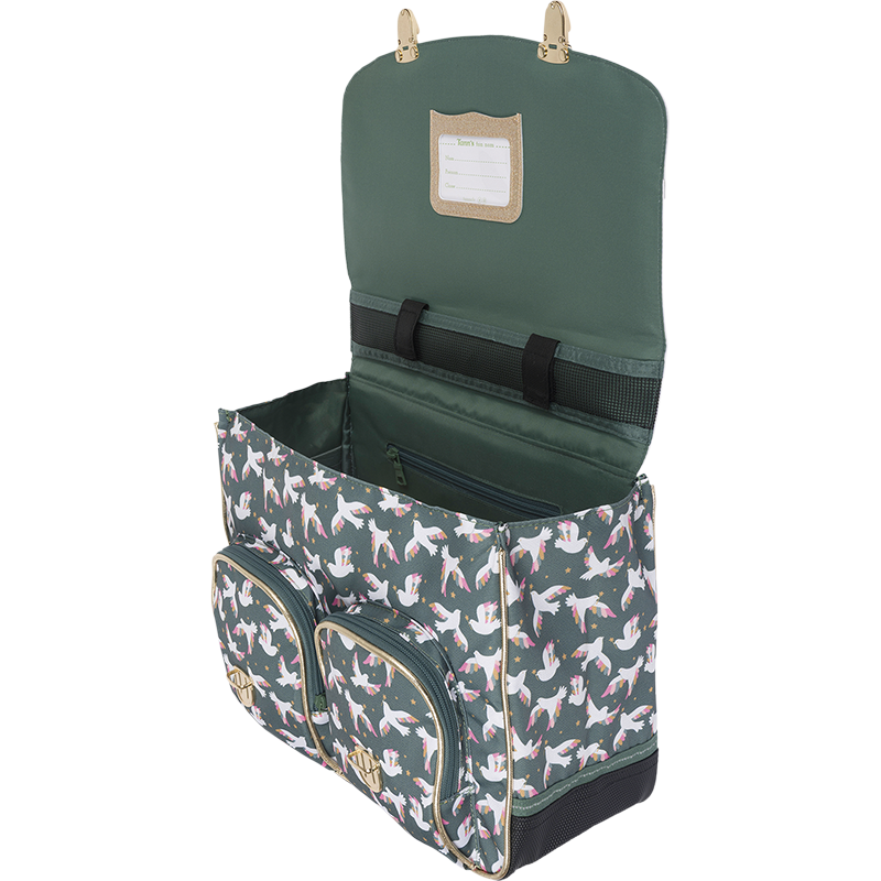 Cartable Noémie vert Tann’s - 35 cm