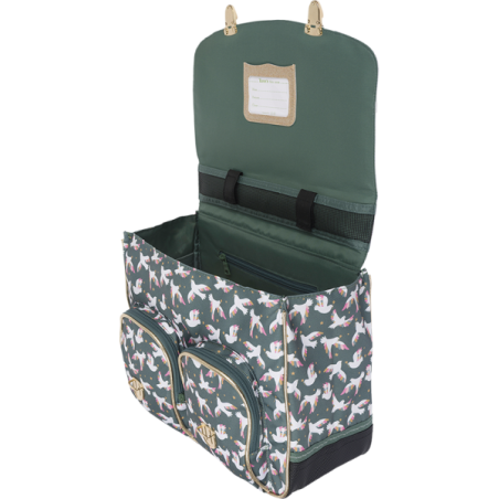 Cartable Noémie vert Tann’s - 35 cm