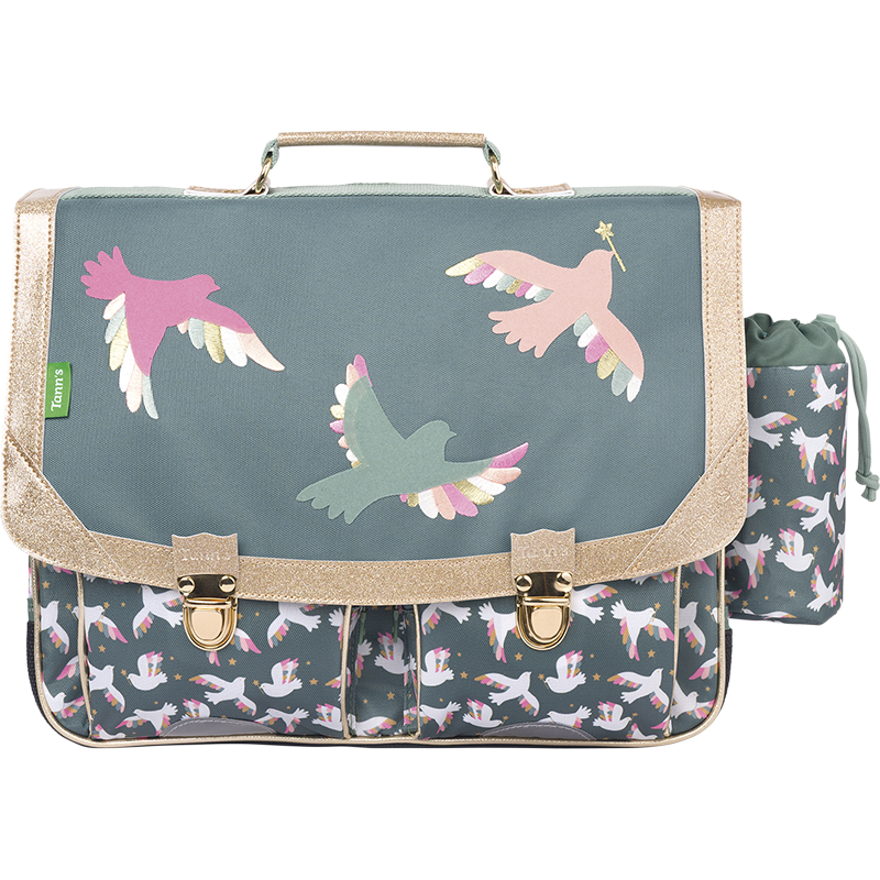 Cartable Noémie vert Tann’s - 38 cm