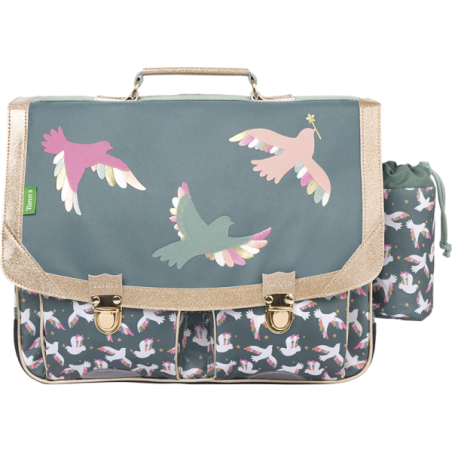 Cartable Noémie vert Tann’s - 38 cm