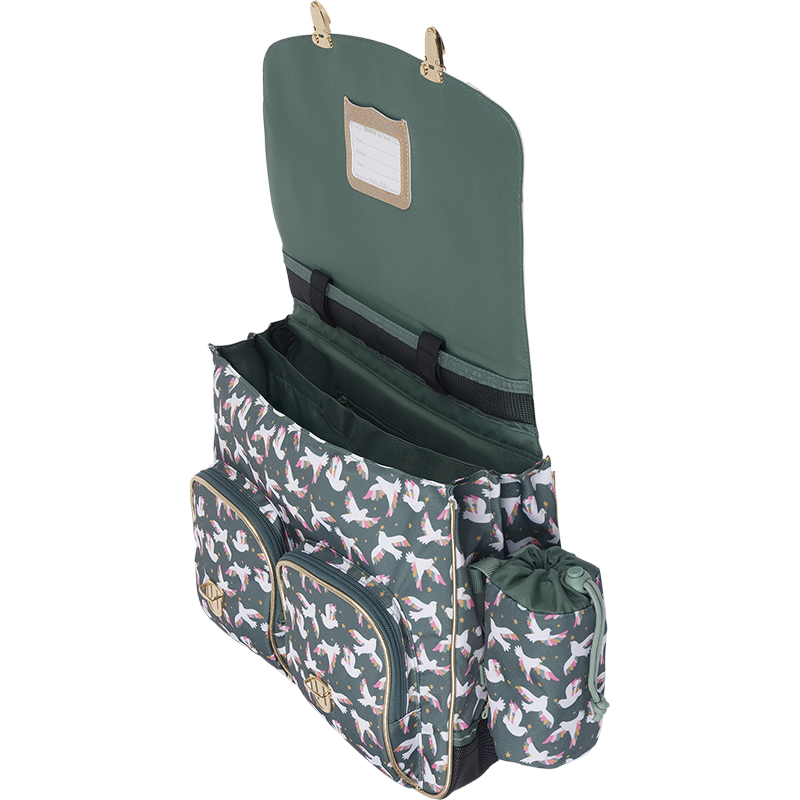 Cartable Noémie vert Tann’s - 38 cm