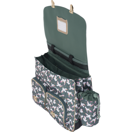 Cartable Noémie vert Tann’s - 38 cm