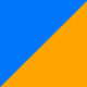 Cartable disponible en Bleu, Orange